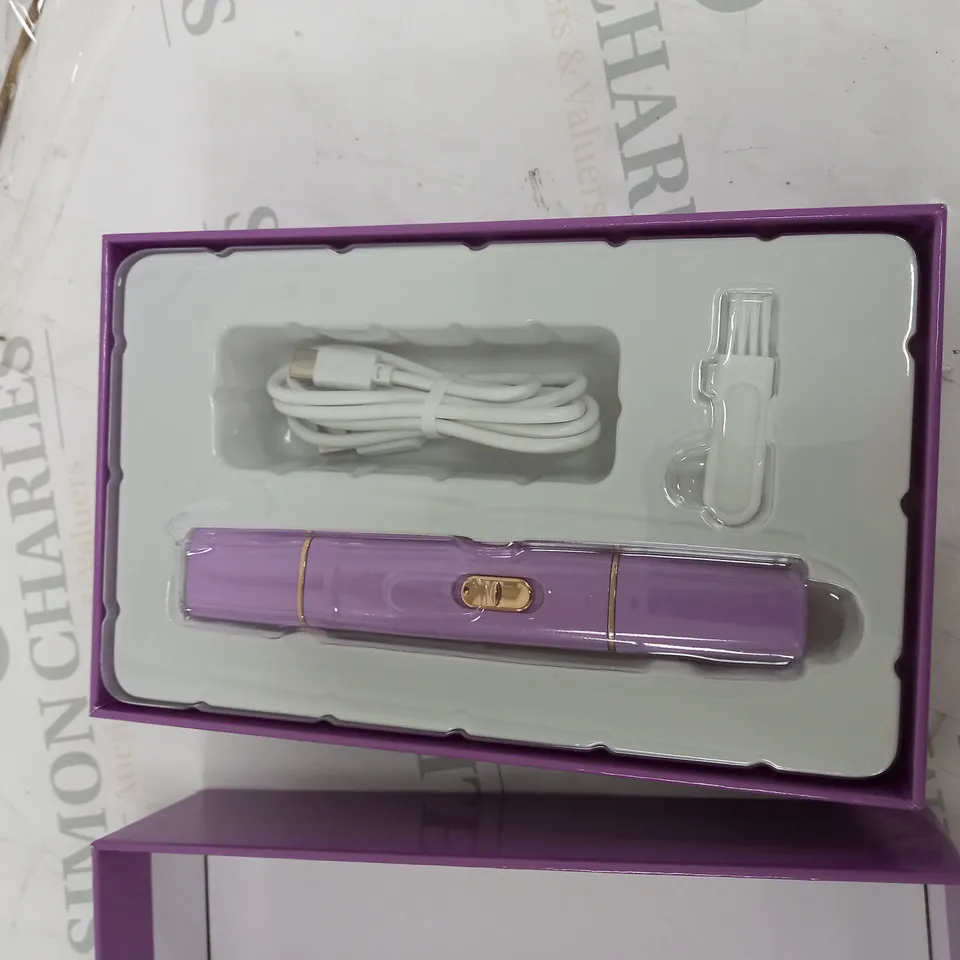 BOXED BEAUTY 2 IN 1 SUPER SMOOTH FACE & BROWS HAIR REMOVER, PURPLE