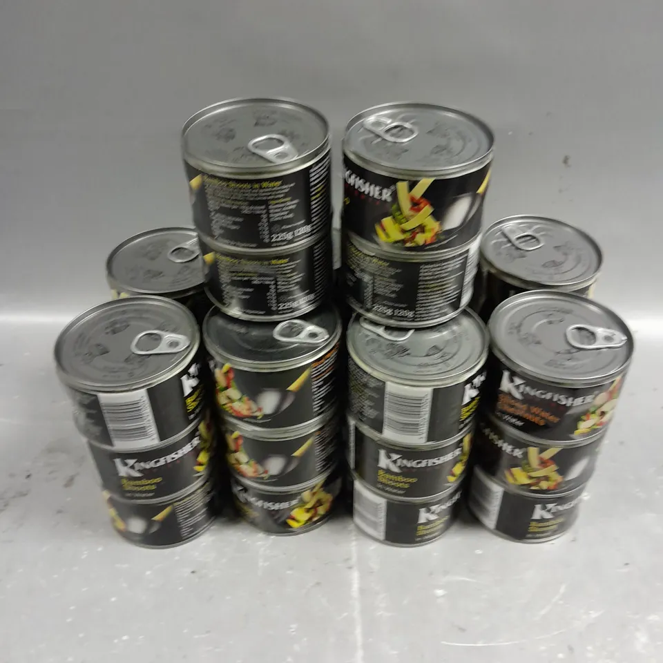 APPROXIAMTELY 20 KINGFISHER BAMBOO SHOOTS & WATER CHESTNUT TINS - COLLECTION ONLY 