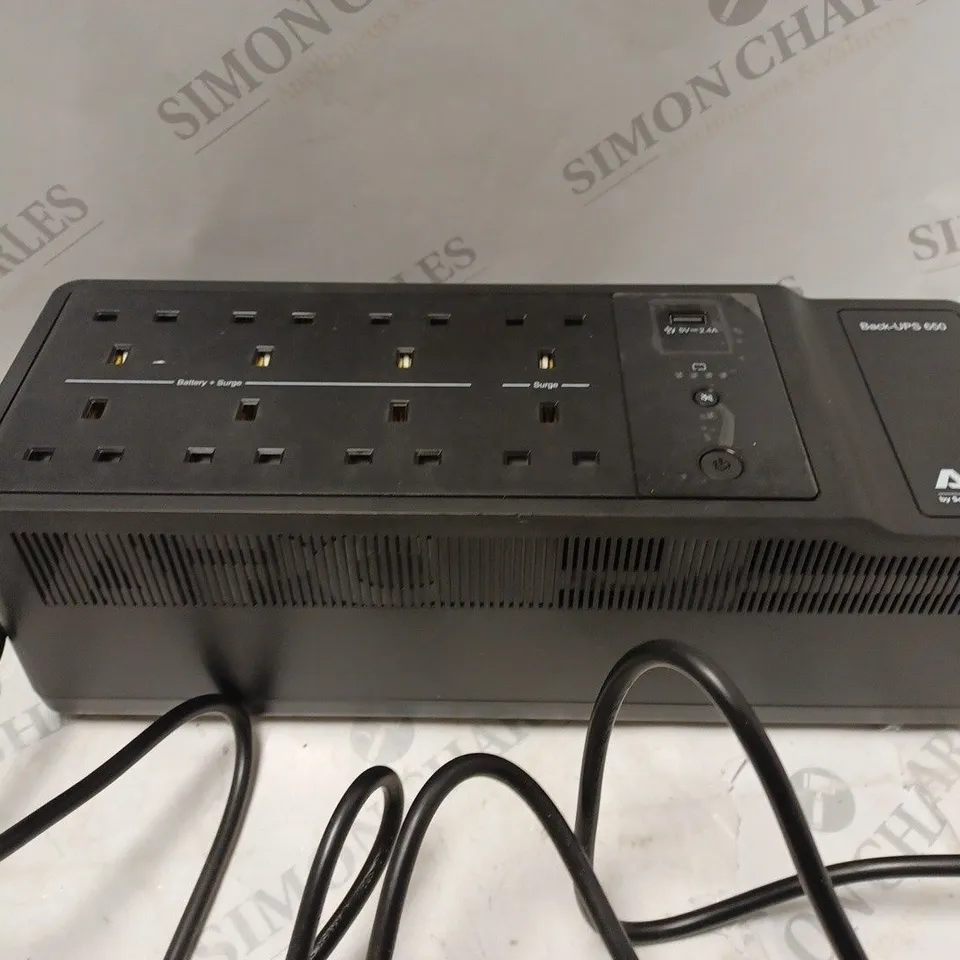 BOXED APC BACK-UPS 650VA 230V UNINTERRUPTIBLE POWER SUPPLY