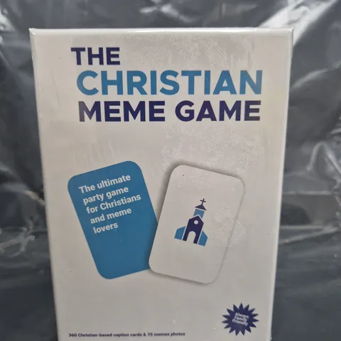 BOX OF APPROXIMATELY 16 SEALED CHRISTIAN MEME PARTY CARD GAMES