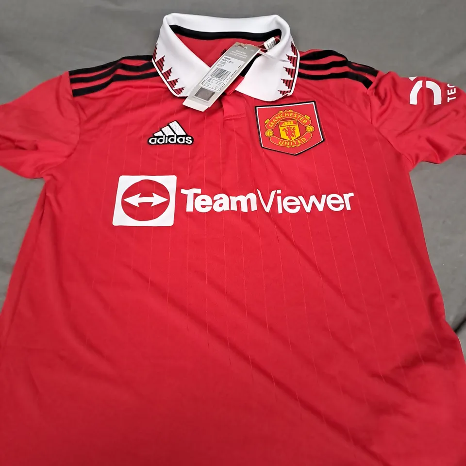 MANCHESTER UNITED FC HOME SHIRT SIZE 13-14 YEARS