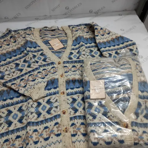 LOT OF 14 LA MEILLE BUTTON THROUGH CARDIGANS - SIZE UNSPECIFIED