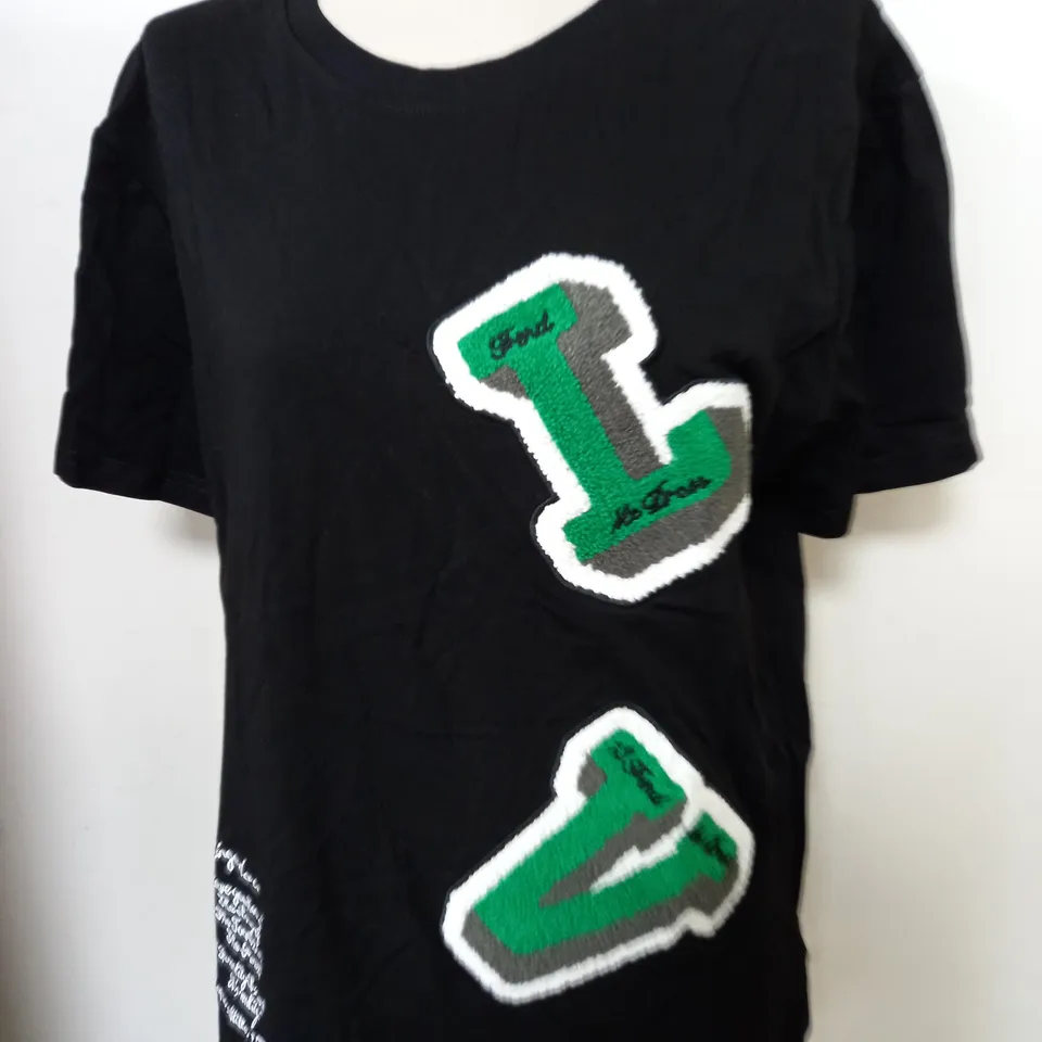 LOUIS VUITTON GRAPHIC T-SHIRT IN BLACK SIZE UNSPECIFIED