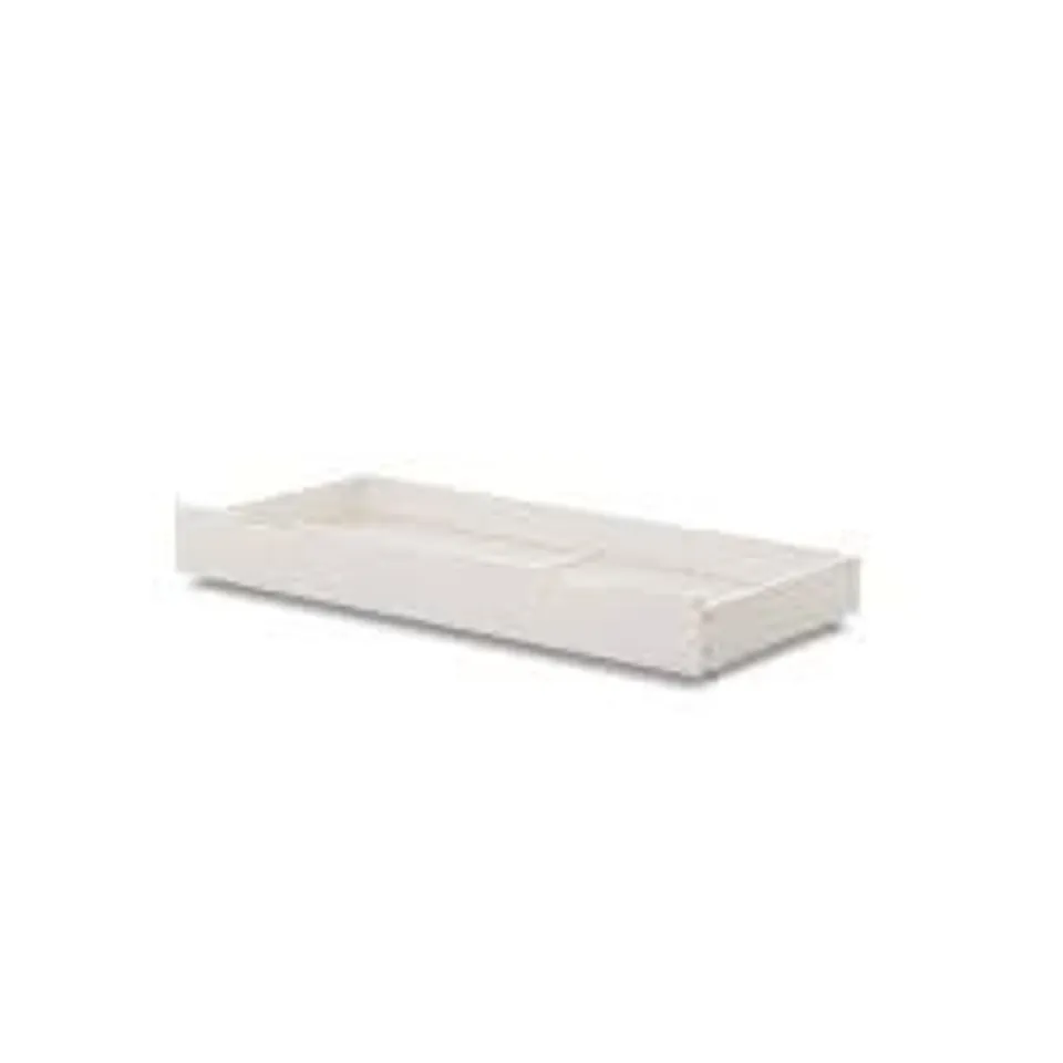 BOXED OBABY EVIE MINI UNDER DRAWER 120 X 60CM - WHITE (1 BOX)