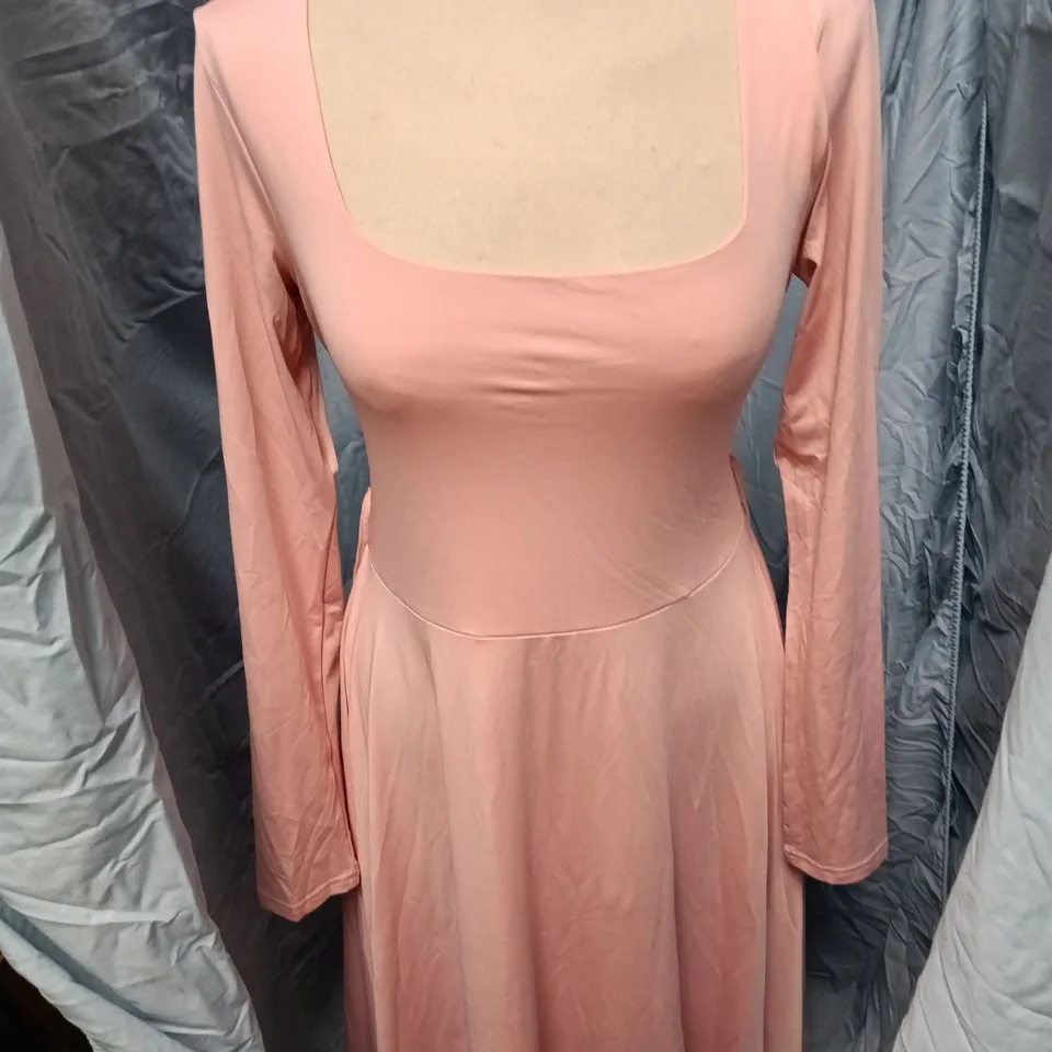 CIDER PINK LONG-SLEEVE DRESS, WOMEN'S, SIZE L