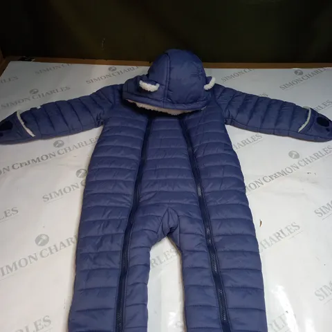 BOYS ZIPPED ALL IN ONE SNOWSUIT SIZE 9-12 MONTHS