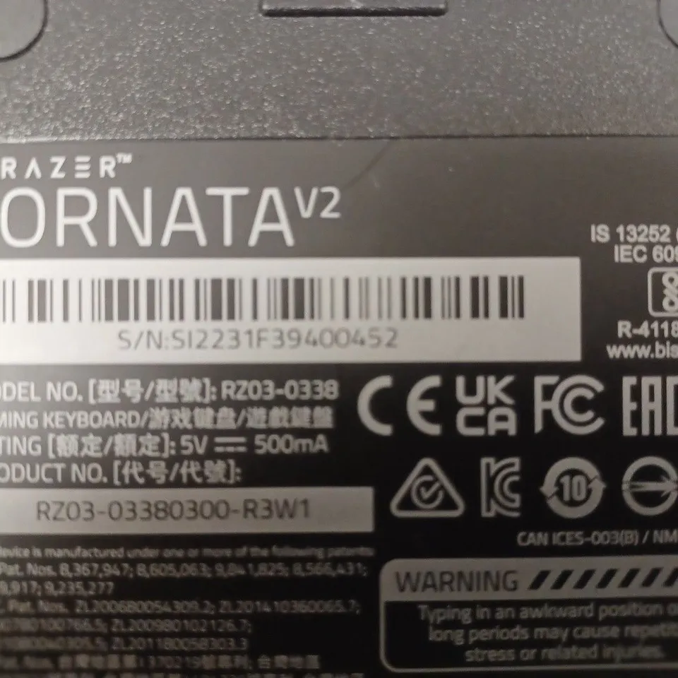 RAZER ORNATA V2 - GAMING KEYBOARD