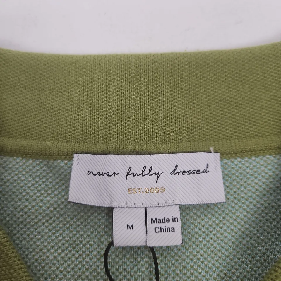 NEVER FULLY DRESSED COLOUR-BLOCK CARDIGAN – SIZE M – MADE IN CHINA