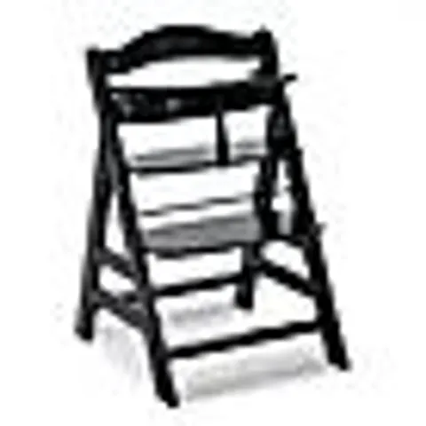 BOXED HAUCK ALPHA WOODEN HIGHCHAIR - BLACK (1 BOX)