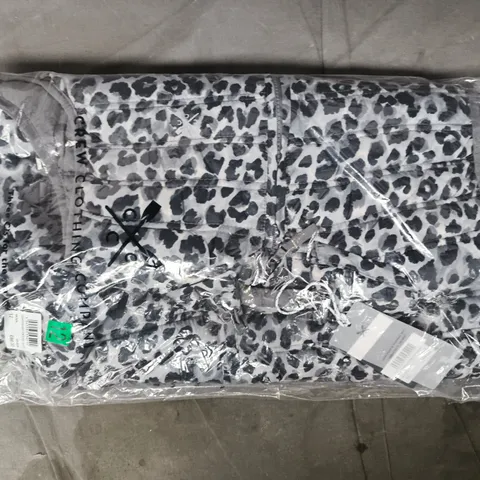 BAGGED CREW CLOTHING COMPANY LIGHTWEIGHT PADDED GILET IN ANIMAL PRINT SIZE 12