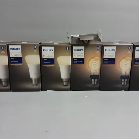 APPROXIMATELY 25 BOXED PHILIPS HUE BULBS IN VARIOUS STYLES - WHITE
