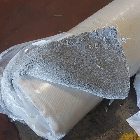 ROLL OF QUALITY DURHAM TWIST OLIVE GROVE CARPET - APPROXIMATELY 5 x 4m