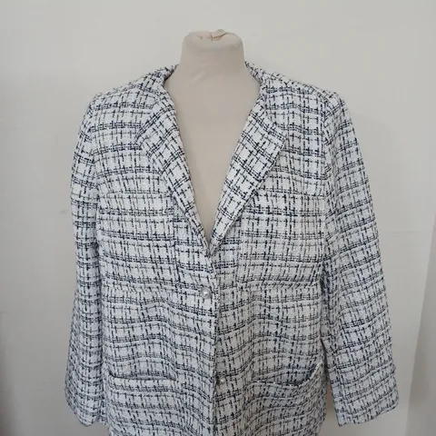 H&M PATTERN BLAZER JACKET SIZE UNSPECIFIED