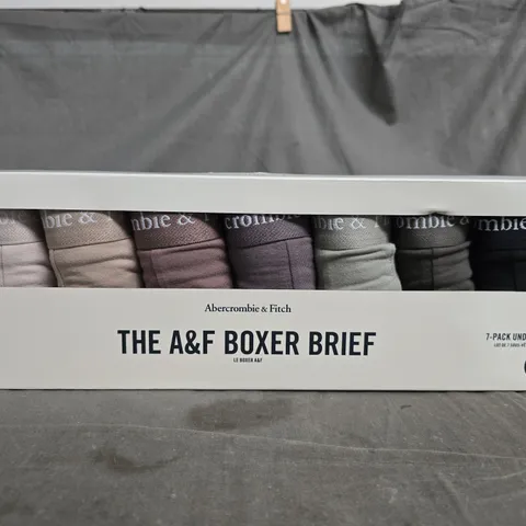 ABERCROMBIE & FITCH THE A&F BOXER BRIEF 7-PACK – SIZE M