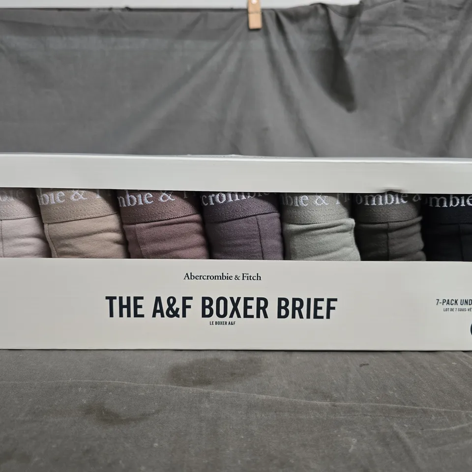 ABERCROMBIE & FITCH THE A&F BOXER BRIEF 7-PACK – SIZE M