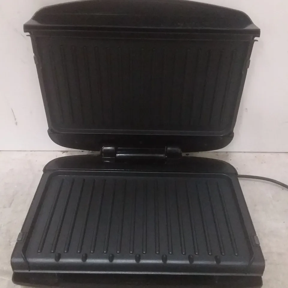 GEORGE FOREMAN MEDIUM REMOVABLE PLATES GRILL, BLACK [24330]