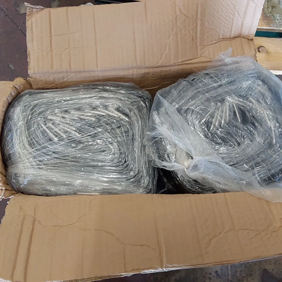 BOX OF FAUX LEATHER BELTS - QUANTITY UNSPECIFIED (1 BOX)