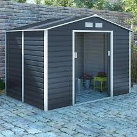 BOXED WINDSOR 10'5" × 9' GREY SHED (4 BOXES)