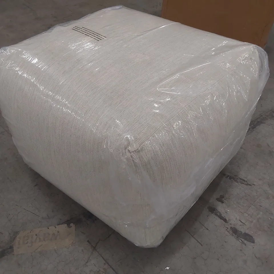 BOXED BRAND NEW KELLY HOPPEN NATURAL FABRIC POUFFE