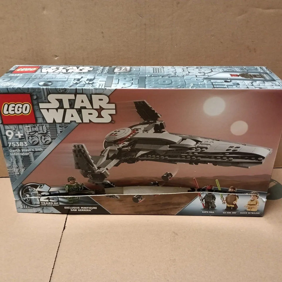 BOXED LEGO STAR WARS DARTH MAULS SITH INFILTRATOR - 75383