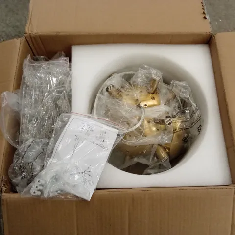 BOXED SPUTNIK STYLE CEILING LIGHT 