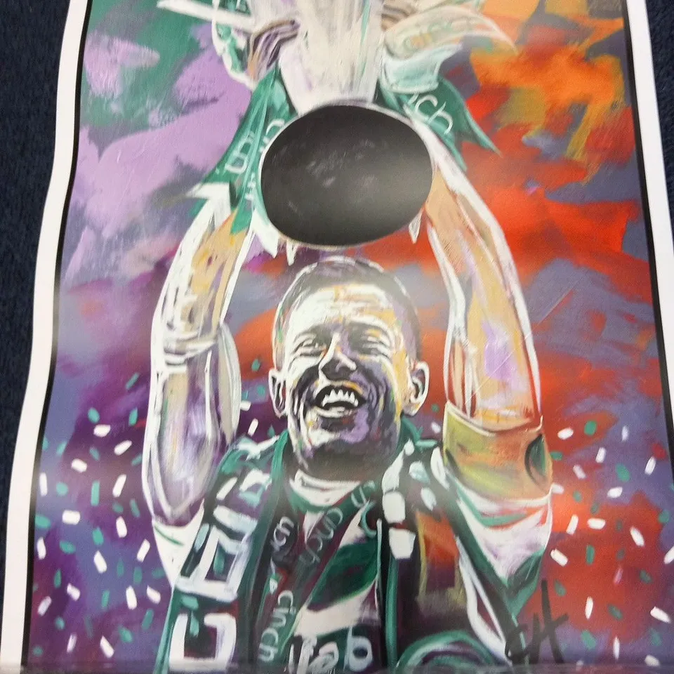 TEN ASSORTED CHRIS HARLAND SIGNED CELTIC PRINTS