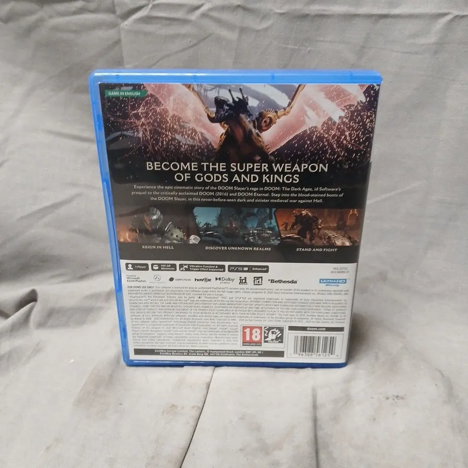 DOOM: THE DARK AGES – PS5 GAME (DISC INCLUDED)