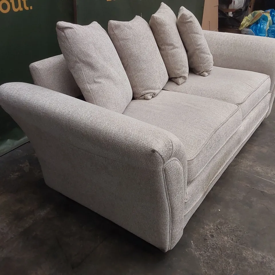 DURY CHUNKY WEAVE 3 SEATER SCATTERBACK SOFA RRP £649