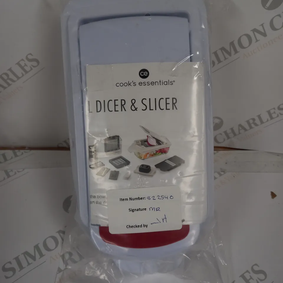 SEALED COOK'S ESSENTIALS CHOPPER 8 SLICE & DICE BLADES