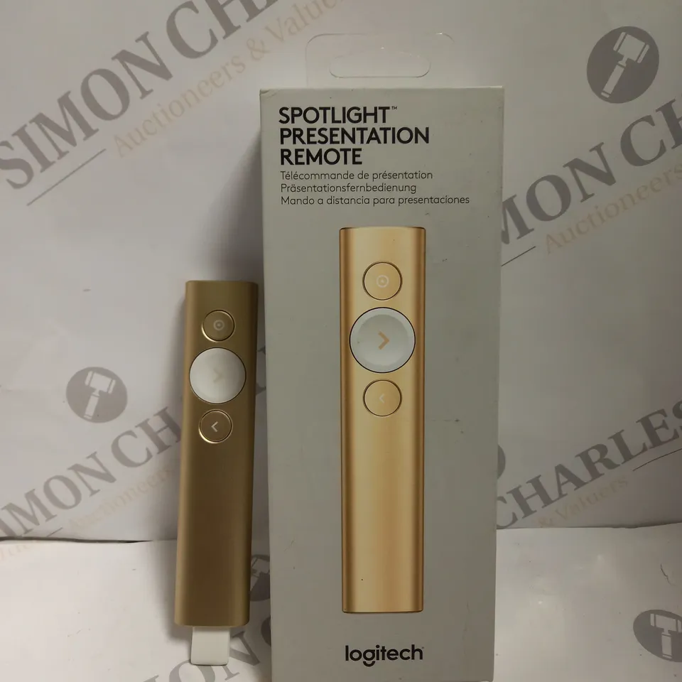BOXED LOGITECH SPOTLIGHT PRESENTATION REMOTE 