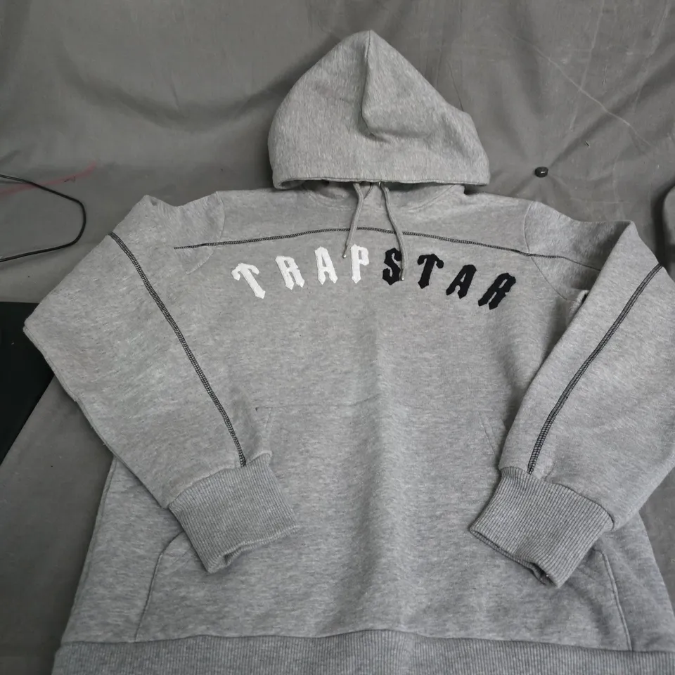 TRAPSTAR GREY HOODIE SIZE S 