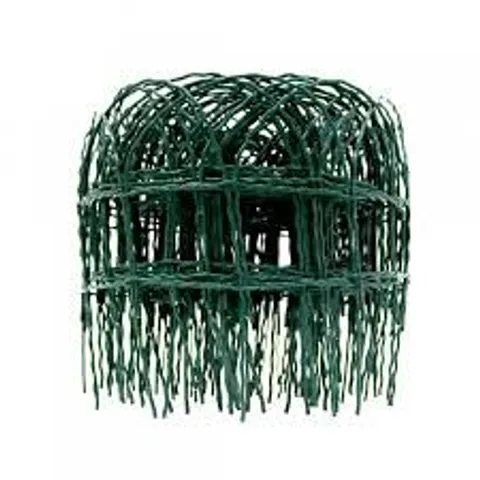 BOXED 10M X 250MM GARDEN LAWN BORDER EDGING FENCING PVC COATED WIRE