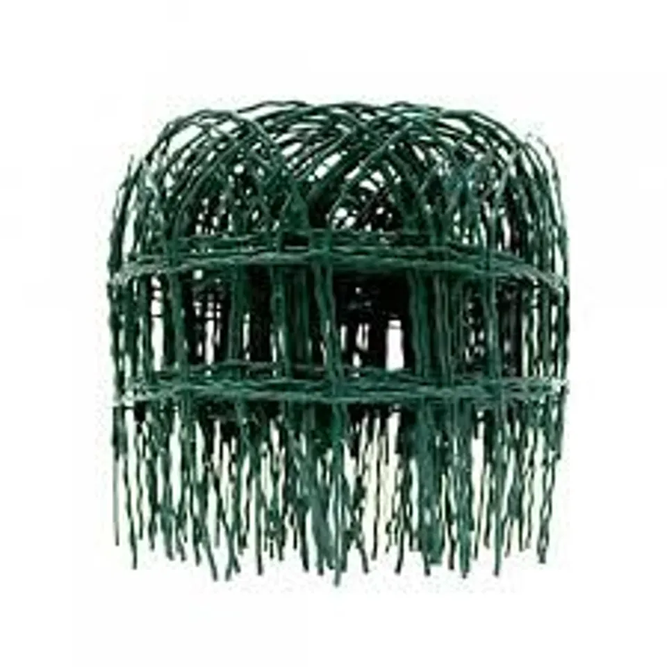 BOXED 10M X 250MM GARDEN LAWN BORDER EDGING FENCING PVC COATED WIRE