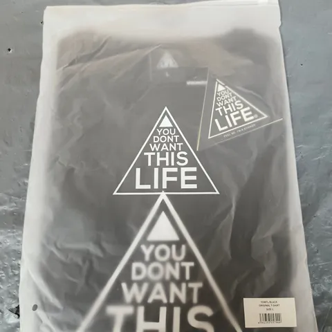 YDWTL BLACK ORIGINAL T-SHIRT β UK SIZE L