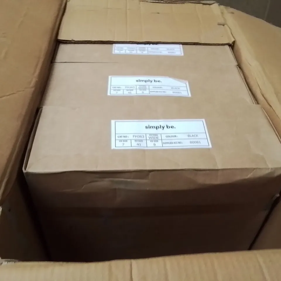 BOXED BRAND NEW APPROXIMATELY 5 SIMPLY BE BREENER WIDE SHOES BLACK SIZE 7