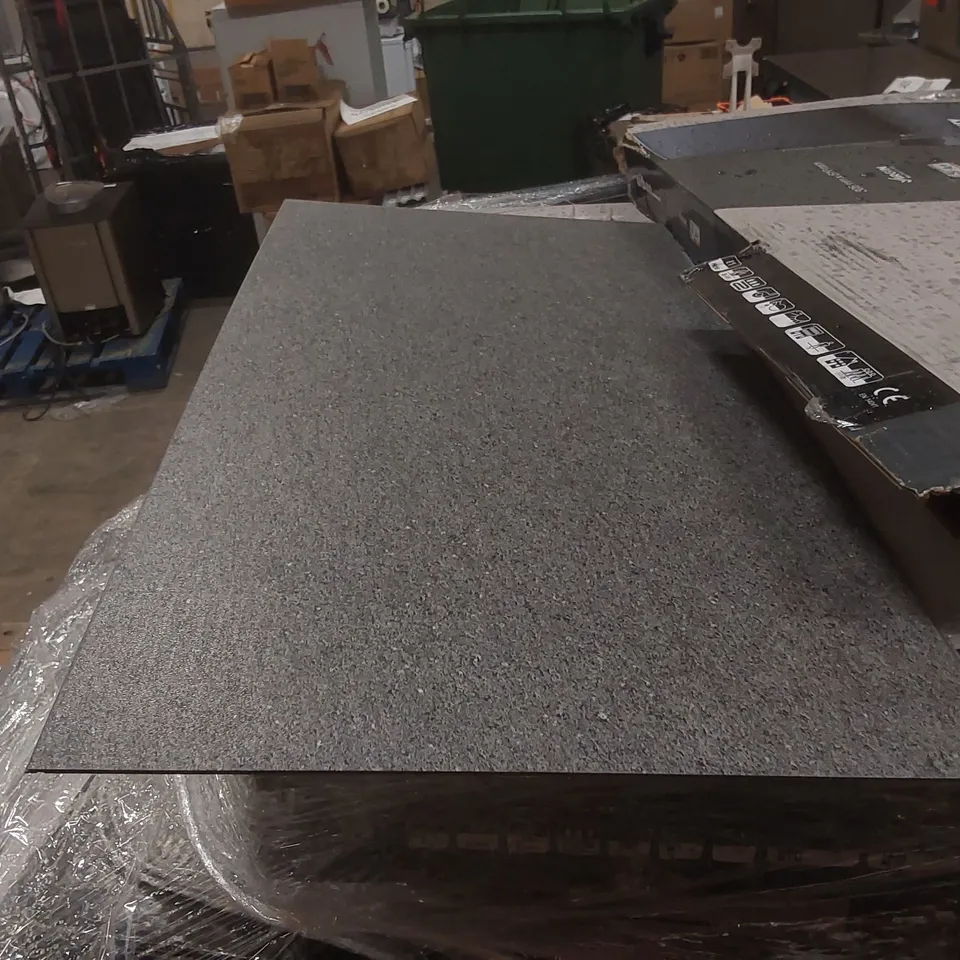 PALLET CONTAINING A VERY LARGE QUANTITY OF BRAND NEW ASSORTED LUXURY VINYL TILE FLOORING TO INCLUDE: CANTESSE URBAN COLLECTION DARK SLATE, ELETILE UK PINK ASTRAL