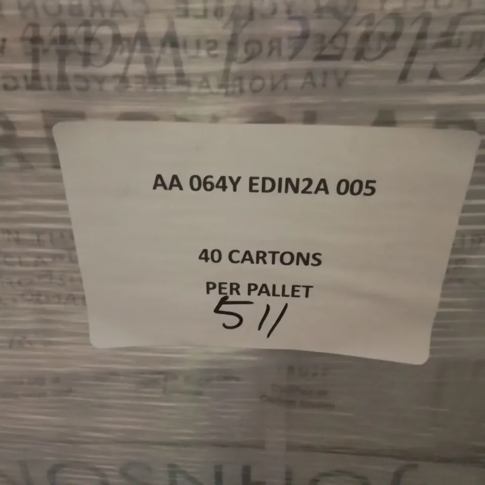 PALLET TO CONTAIN APPROXIMATELY 40 X PACKS OF JOHNSON CEDINBURGH GREY GLAZED WALL & FLOOR TILES - 5 TILES PER PACK // TILE SIZE: 597 X 297 X 10MM