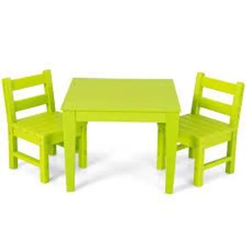 BOXED COSTWAY SQUARE KIDS TABLE GREEN