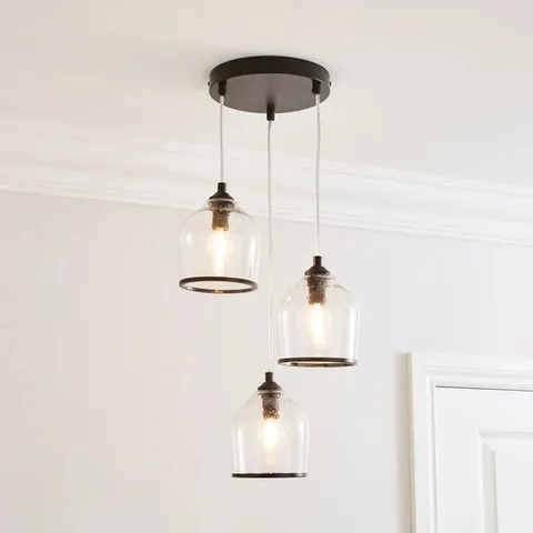 BOXED LENNY 3 LIGHT CLUSTER CEILING LIGHT