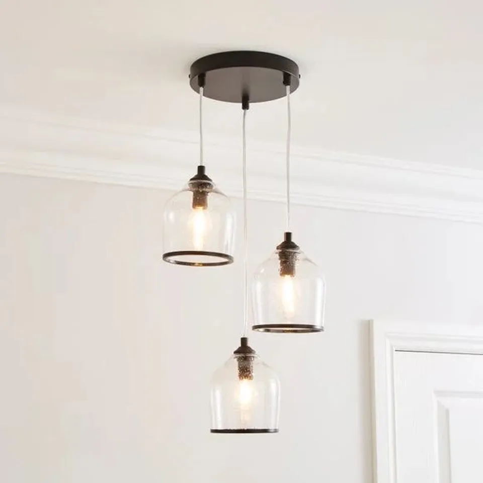 BOXED LENNY 3 LIGHT CLUSTER CEILING LIGHT
