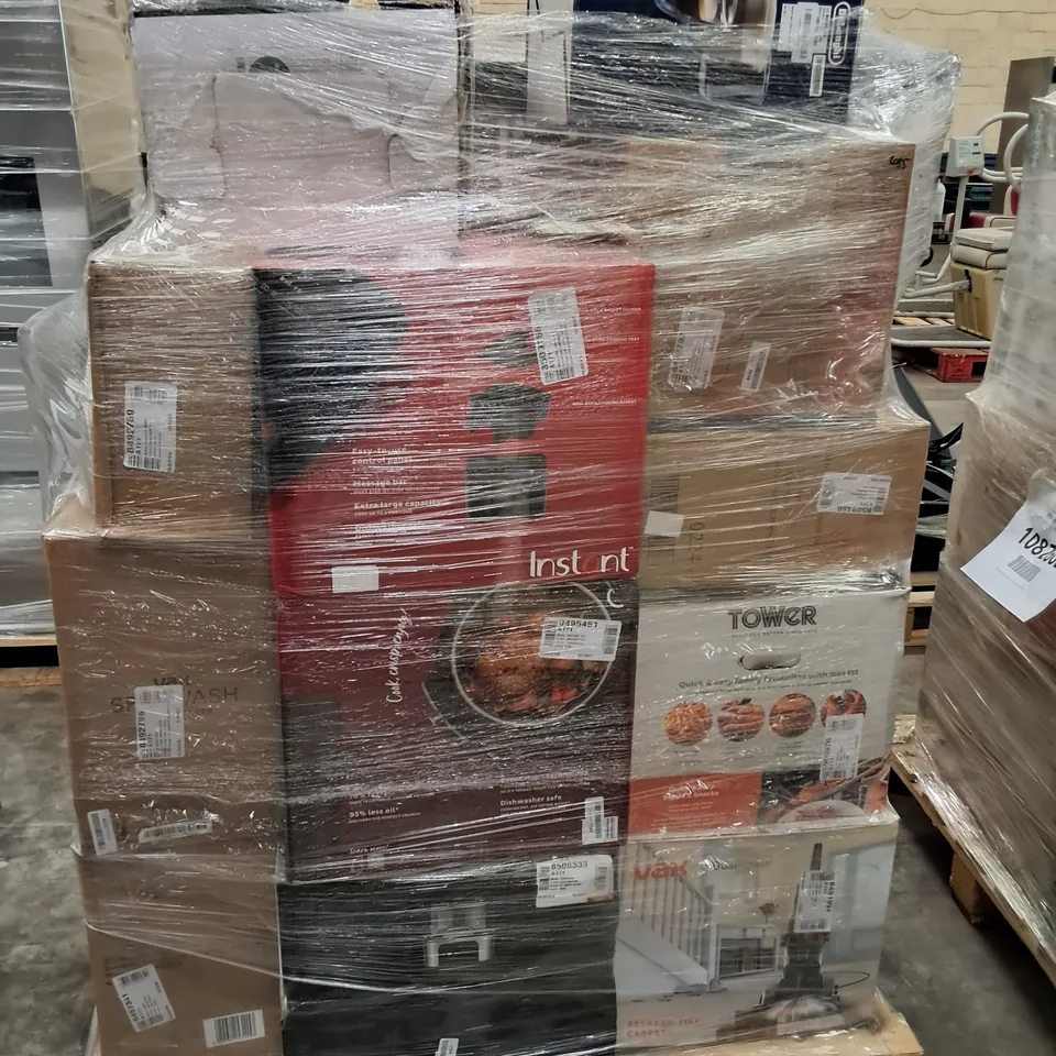 PALLET OF APPROXIMATELY 23 UNPROCESSED RAW RETURN HOUSEHOLD AND ELECTRICAL GOODS TO INCLUDE;