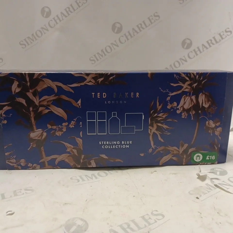 BOXED TED BAKER LONDON STERLING BLUE CONNECTION GIFT SET