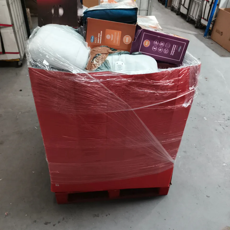 PALLET CONTAINING LARGE QUANTITY OF SILENT NIGHT HEATED BLANKETS AND FLEECE BLANKETS