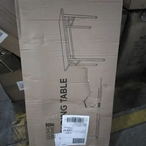 BOXED LIVING AND HOME FOLDING TABLE MC0260
