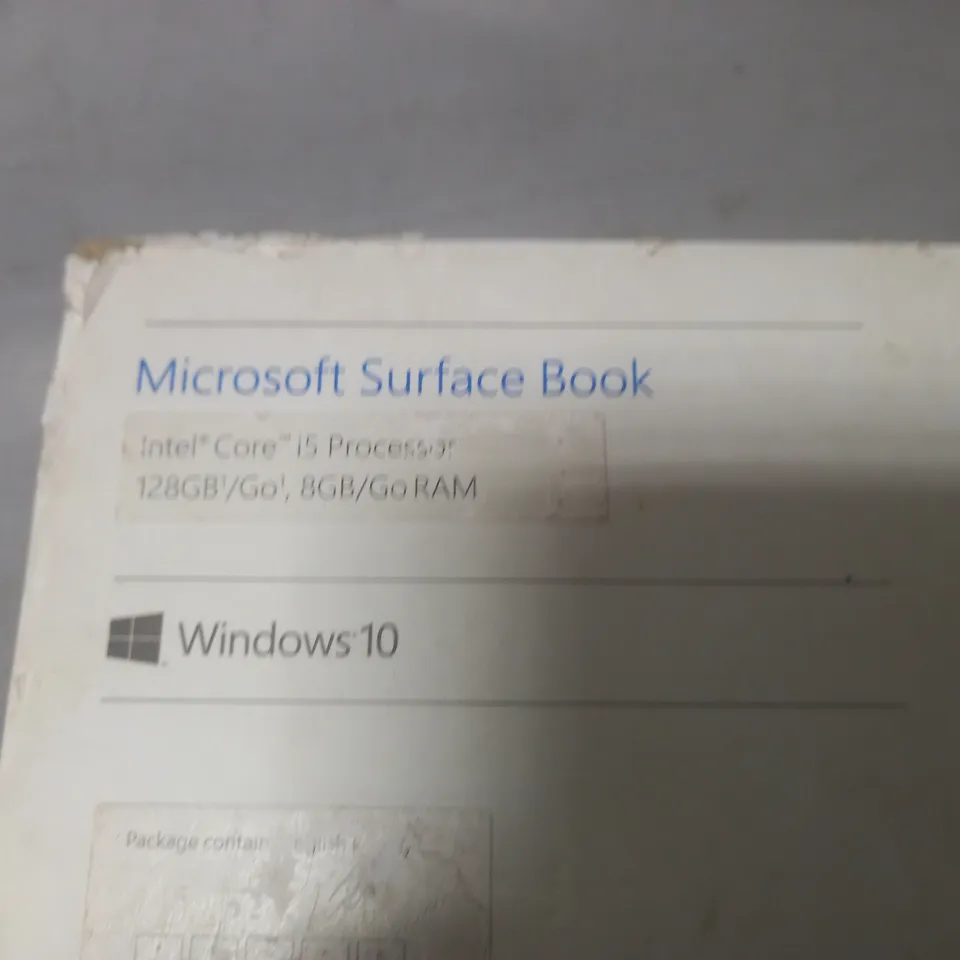 MICROSOFT SURFACE BOOK CORE I5 LAPTOP