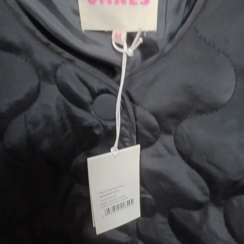 OMNES QUILTED BLACK JACKET – SIZE M 
