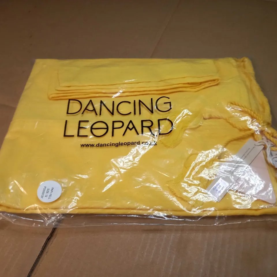 PACKAGED DANCING LEOPARD LINEN LOOK PLAYSUIT - SIZE 12