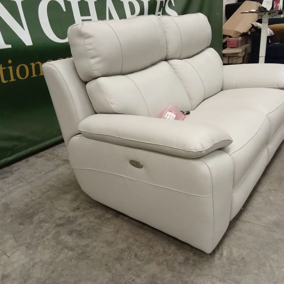 QUALITY DESIGNER ITALIAN MADE PATRIZIO 2 SEATER ELECTRIC RECLINER LEATHER SOFA