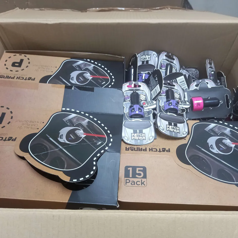 LARGE QUANTITY OF PATCH PANDA USB CAR CHARGER