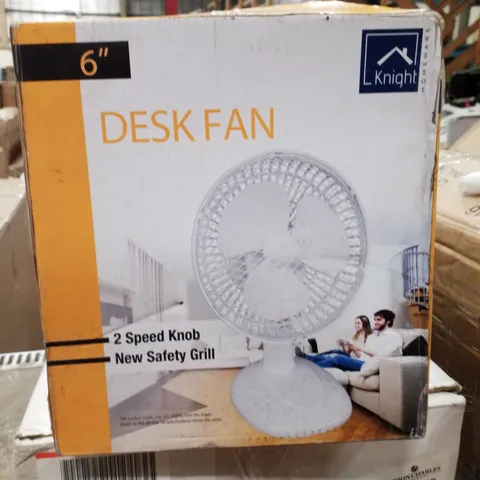 BOXED KNIGHT 6" DESK FAN